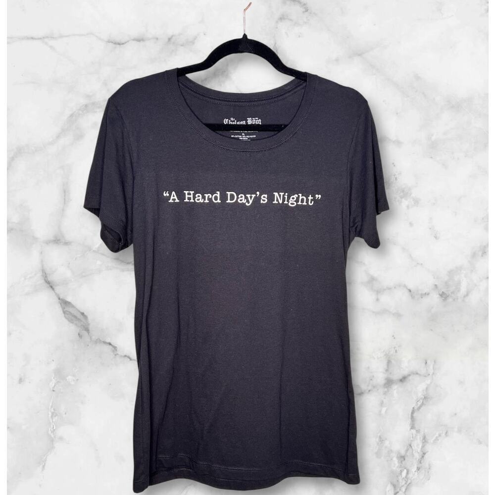 The Beatles The Chelsea Boot Co A Hard Day’s Night Black Graphic Tee Size XL